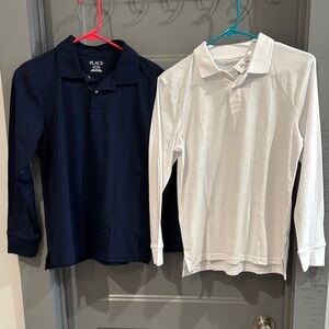 The Children's Place Classic Navy and White Polo Set